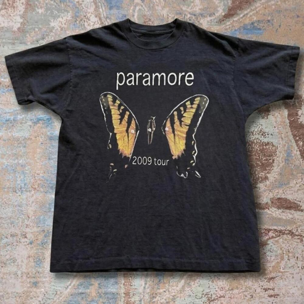 Paramore  Tour Inspired Black Re T-Shirt